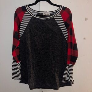 Charcoal long sleeve top